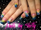 Rainbow nails 