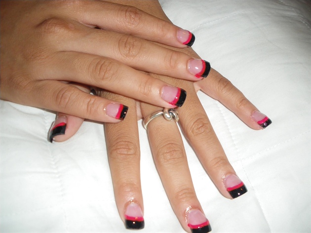 black and pink