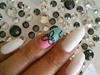 Easy Ombre Flower nail art