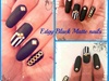 Edgy Black Matte nails