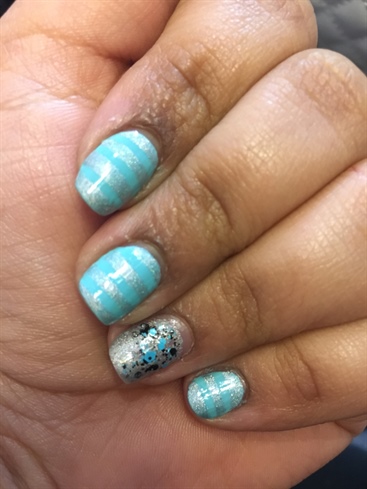 Light Blue With Glitters 