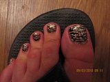 Glitter toes with a snap!