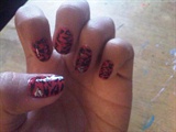 Pink Zebra Nails&lt;3