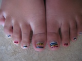 Tribal Designed Toe-nails