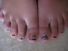 Tribal Designed Toe-nails