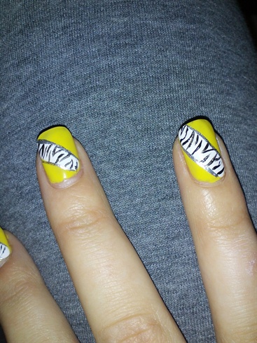 Yellow Zebra (inspired by cutepolish)