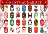 Multiple Christmas Nail Art Designs