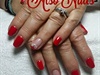 red gel polish nails