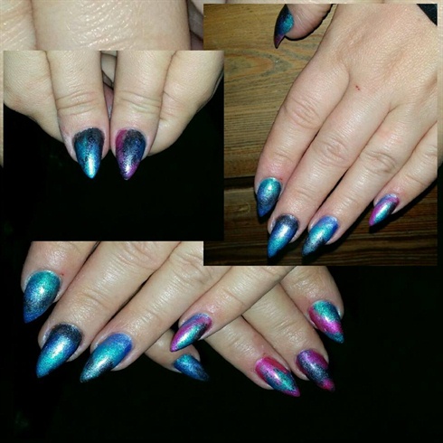 Acrylic nails and pigments