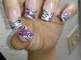 Purple Glitter and Zebra