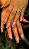 Silver glitter Hot Pink with Zebra