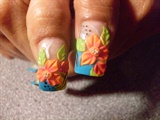 3D flowers on thumbs