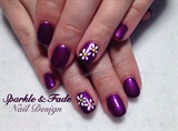 Purple with Daisies