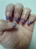 purple french with stamp