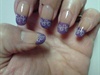 purple french with stamp