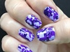 Purple Digi Camo Manicure
