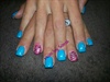 Teal and Hot Pink Zebra
