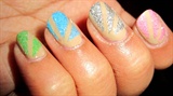 Glitter spotlight nails for PROM