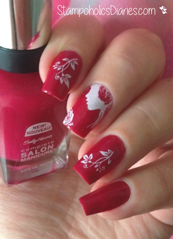 Romantic Nailswith Sally Hansen Aria Red