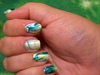 Teal and Yellow Water Marble