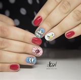 Custom pop art nails!