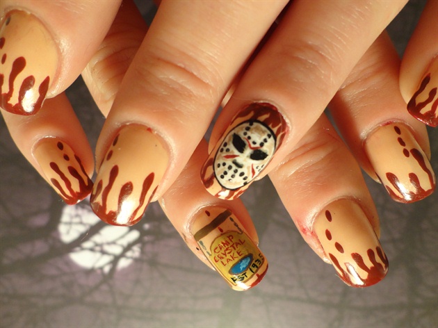 5. "Friday the 13th" Nail Art - wide 10