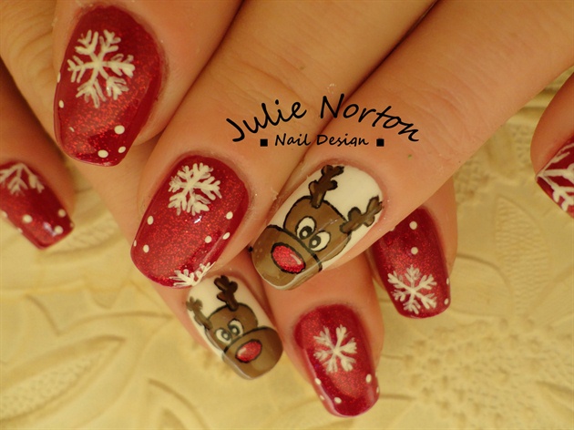 Rudolph ♥ Hohoho I love Christmas nails 
