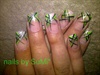 Abstract lime green &amp; black