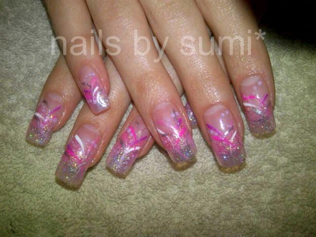soft pink glass tips*