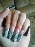 sculptured acrylic nails