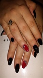 Black and Red Acrylics