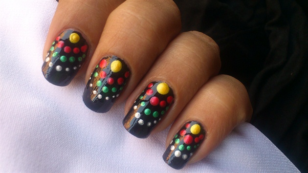 Dotted Nail Design