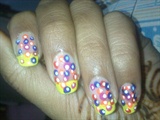 colorful polka dots 