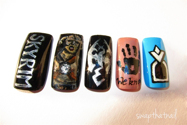 Skyrim Nails by swapthat