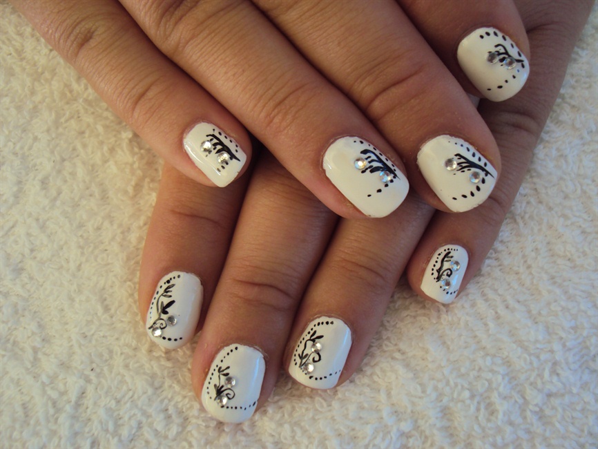 1. Hand-painted Nail Designs - wide 2