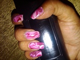 pretty in pink water marble