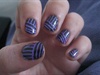 black/purple stripes