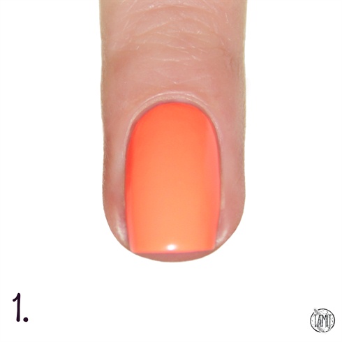 Paint your nails with Orly Push The Limit. Wait until it's dried.
