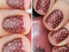 Stamping Marsala nails
