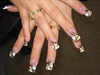 French Manicure with Flare