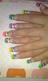 colored striped nail by tammy