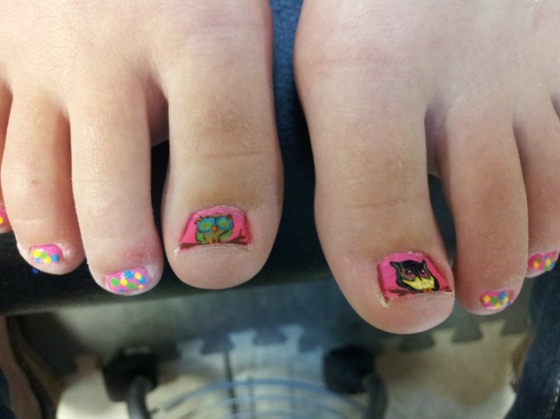 lil&#39; owls on lil&#39; toes