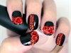 Red rose nails