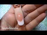 Pink and White Acrylic Overlay
