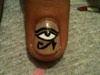 Eye of the Horus nail art 