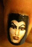 Disney evil queen nail art