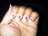 Flower French Nails