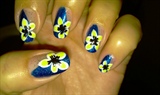 azul con flor:-)