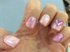 Natural Nail With Sparkle Design 