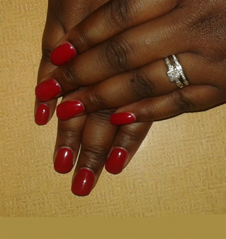 sexy red nails 